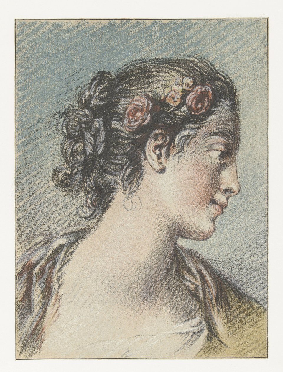 Bust of a Young Woman by Louis Marin Bonnet