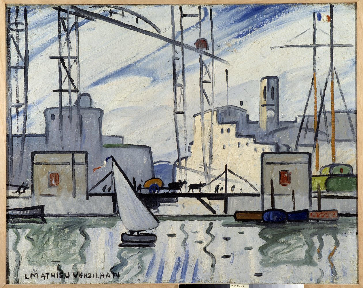 Marseille, the Ferry Bridge by Louis Mathieu Verdilhan
