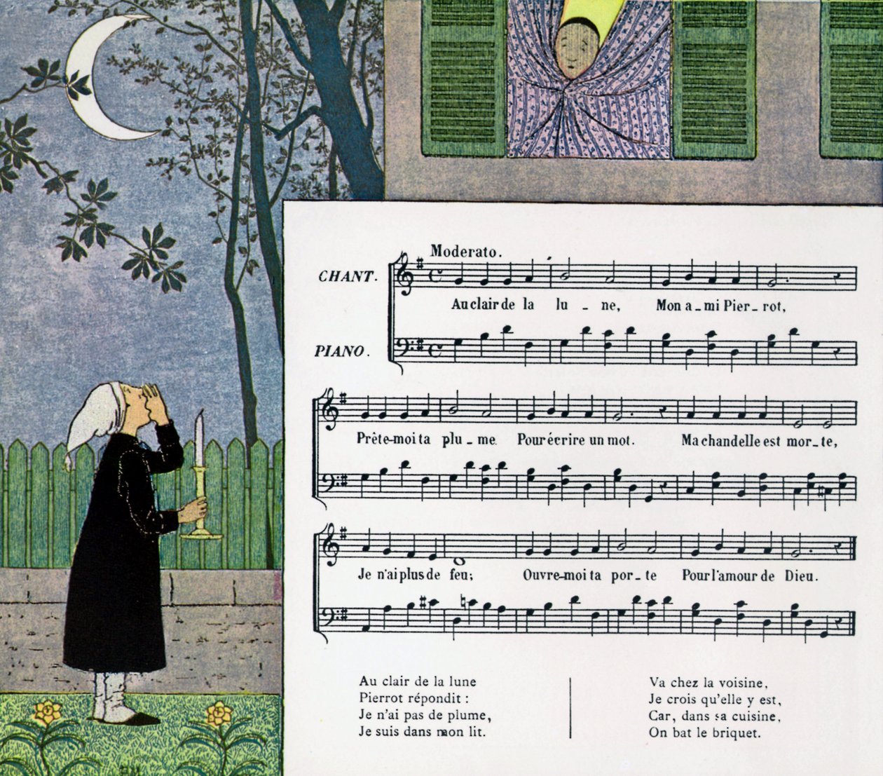 Score and Illustration of Child