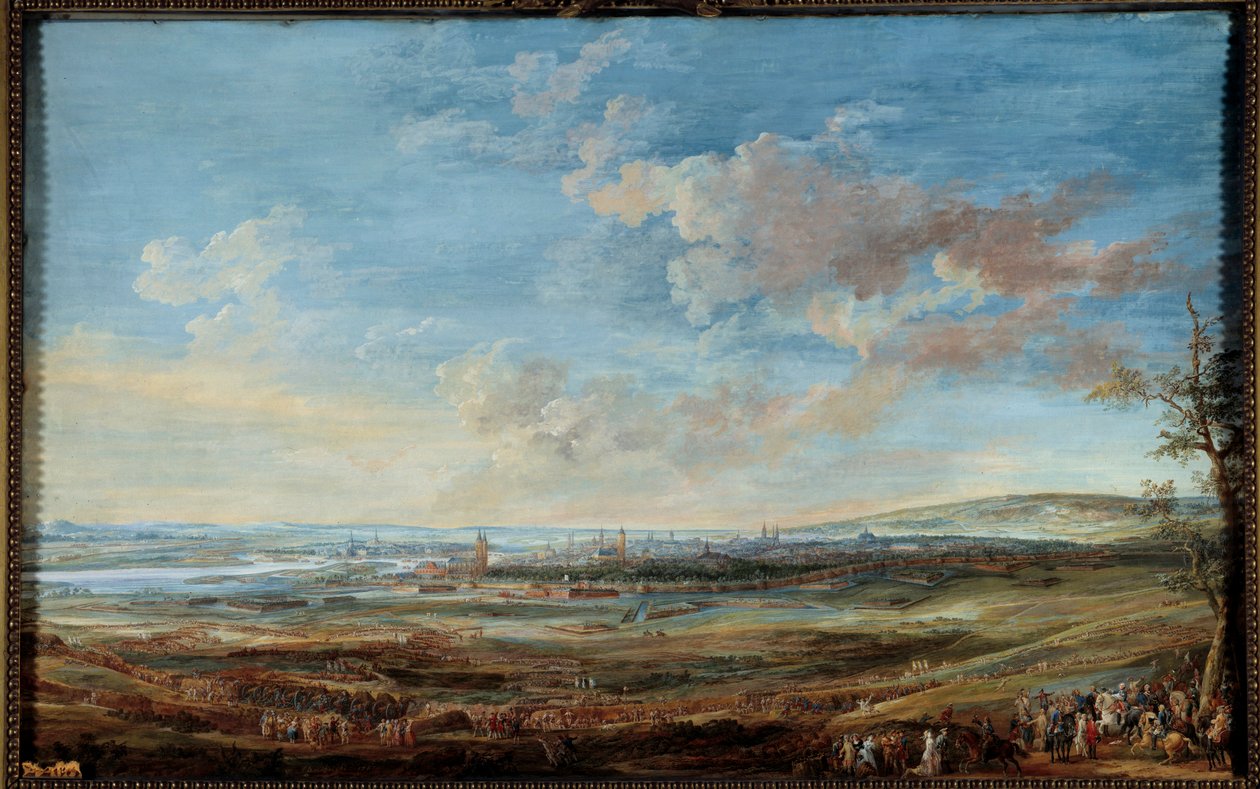 War of the Austrian Succession (1741-1748): Siege of the city of Maestricht (Maastricht) by the Marechaux of Saxony and Lowendal from 16 April to 10 May 1748 by Louis Nicolas van Blarenberghe