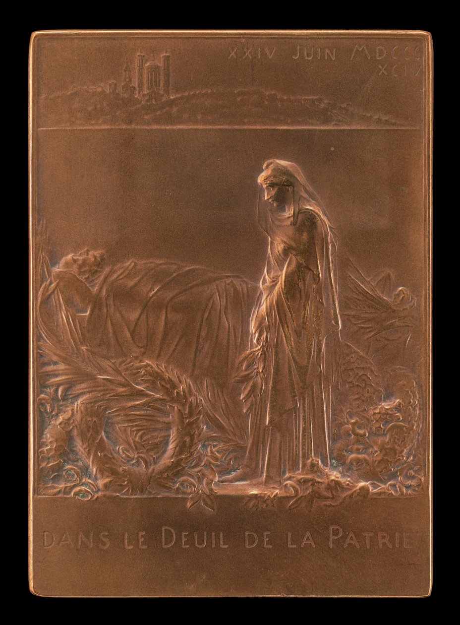 France Mourning the President of the Republic (reverse) by Louis Oscar Roty