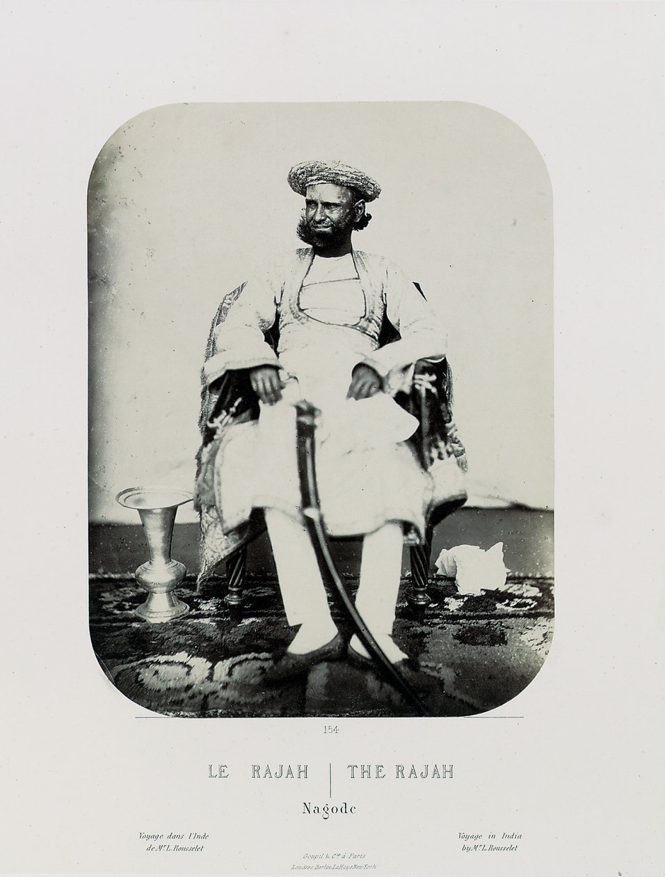A Royal Natch in the Island of Jug Navas Oudeypour; The Rajah, c.1865-68 by Louis Rousselet