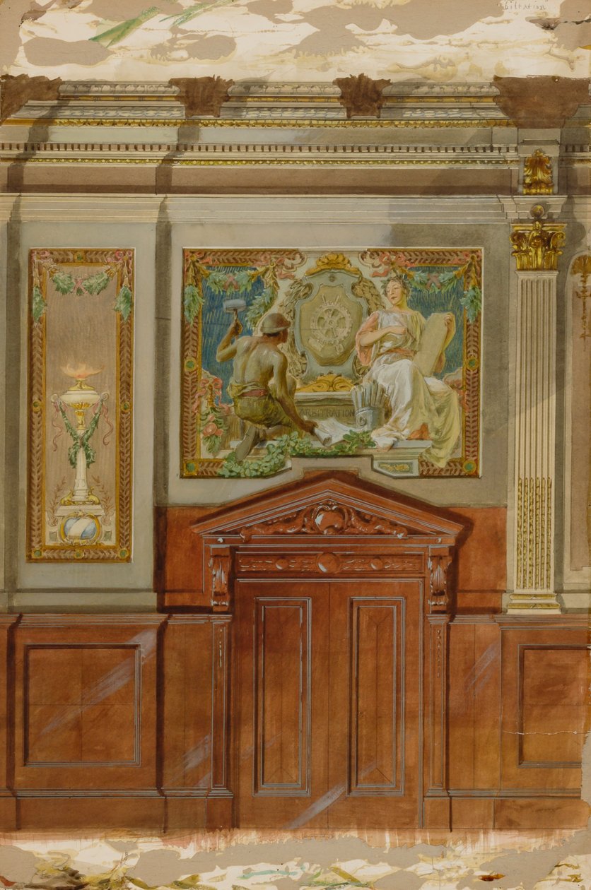 Arbitration, late 19th-early 20th century by Louis Schaettle
