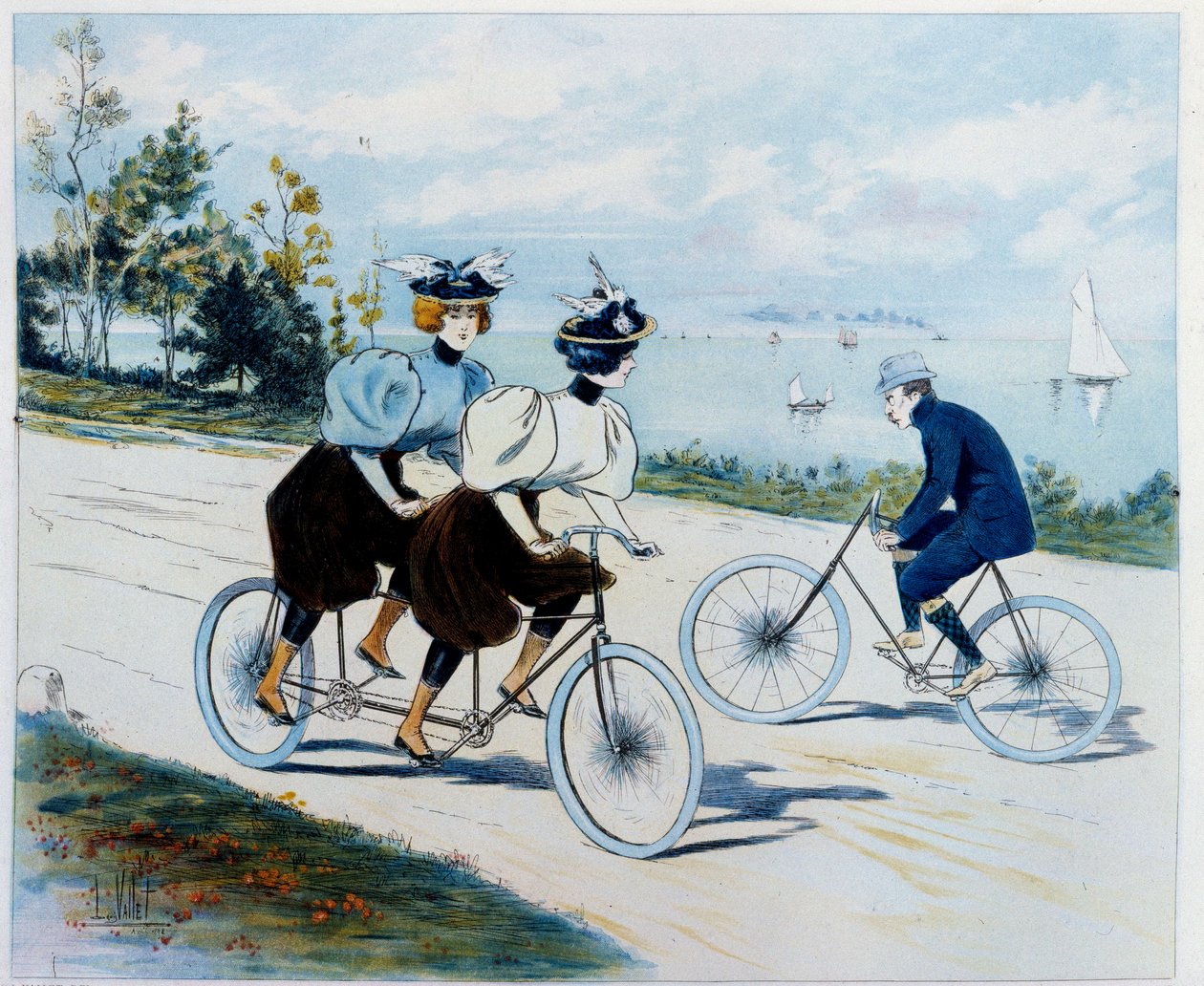 Sunday Walk: Bike Ride by Louis Vallet