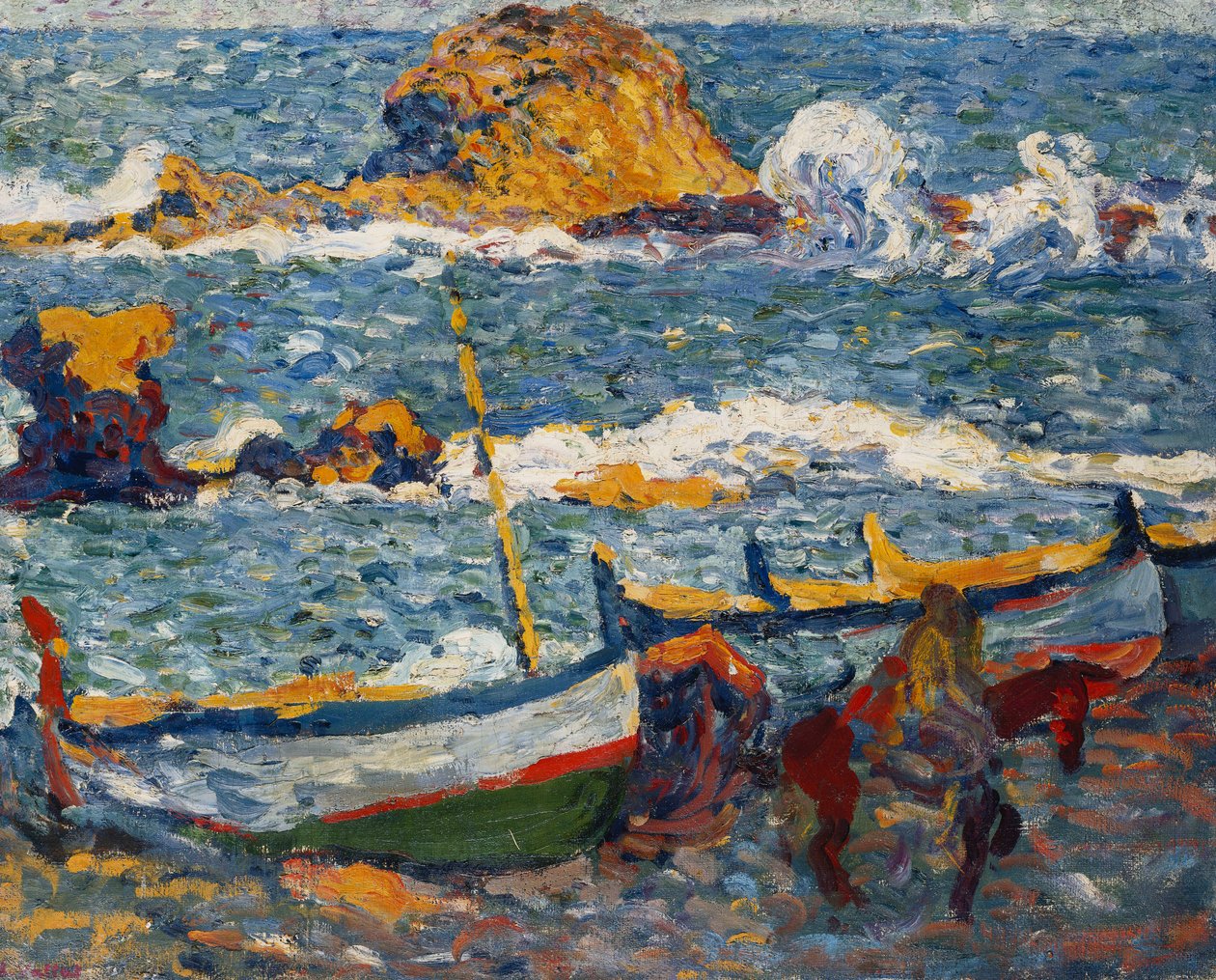 The Strike at Llanca, Spain by Louis Valtat