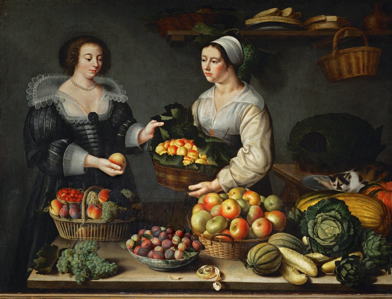 The Greengrocer by Louise (circle of) Moillon