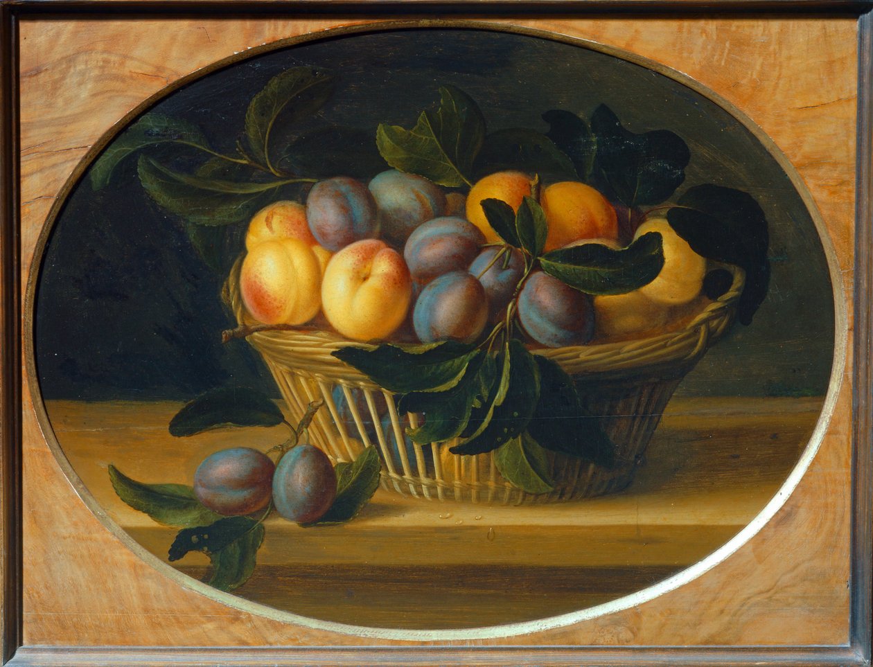 Still Life: Peaches and Plums by Louise (circle of) Moillon