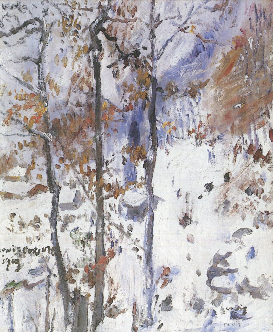 Walchensee, Snow Landscape by Lovis Corinth