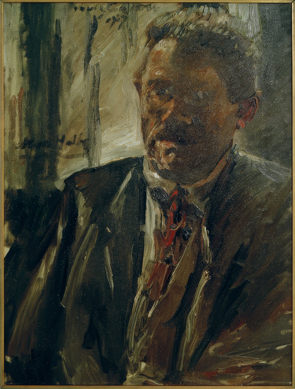 Portrait of Max Halbe by Lovis Corinth