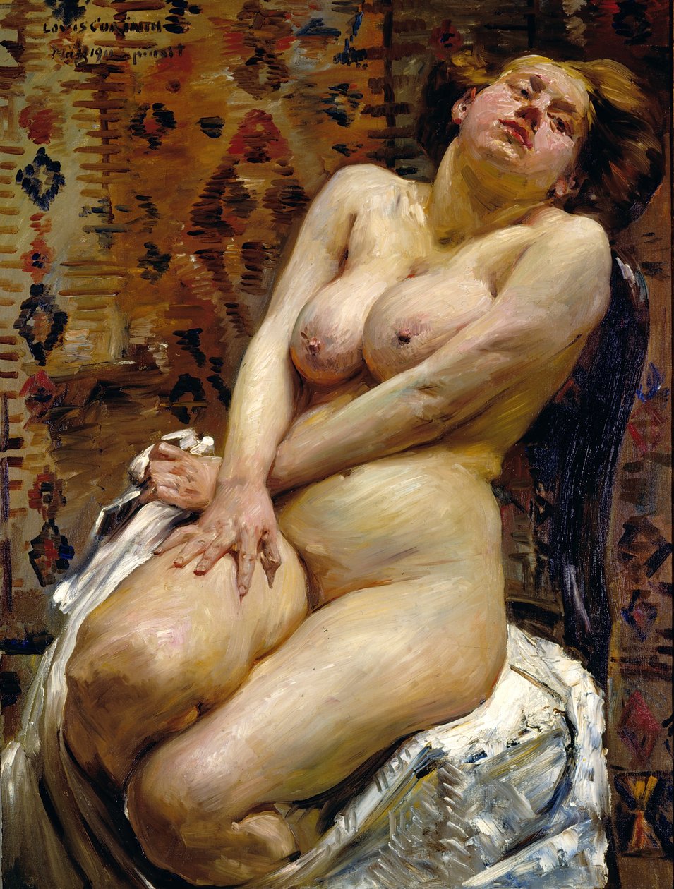Nana, Female Nude by Lovis (1858-1925) Corinth