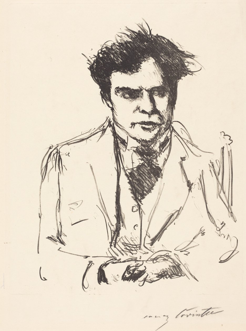 Portrait of Joseph Schwarz by Lovis Corinth