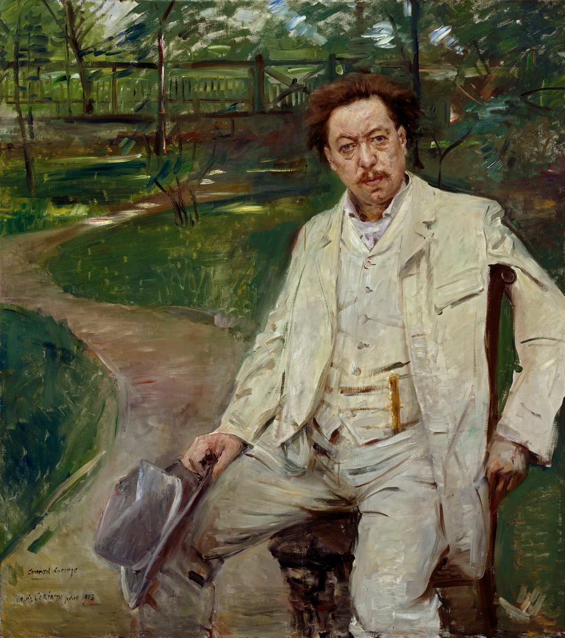 The Pianist Conrad Ansorge by Lovis Corinth