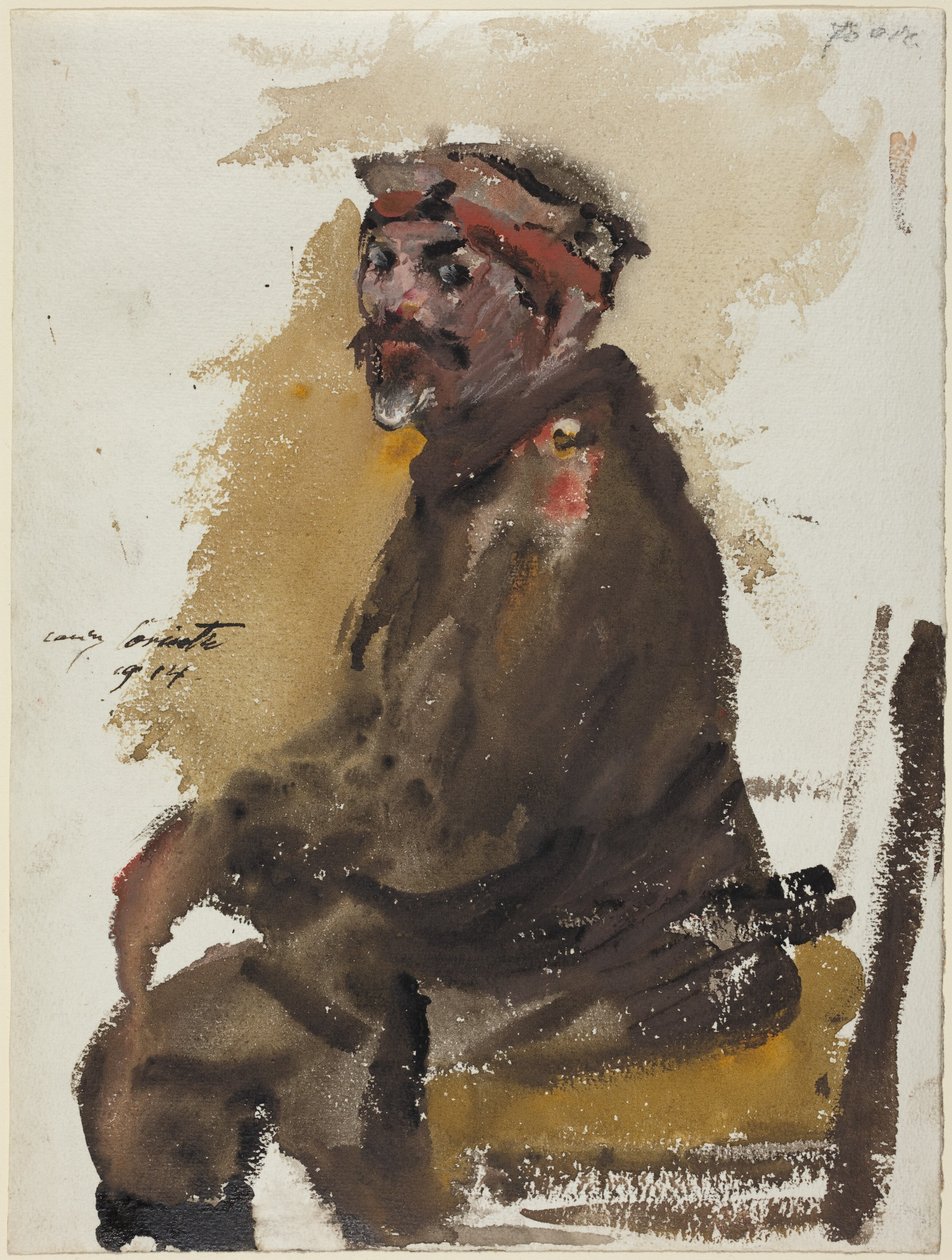 Hermann Struck in Uniform by Lovis Corinth