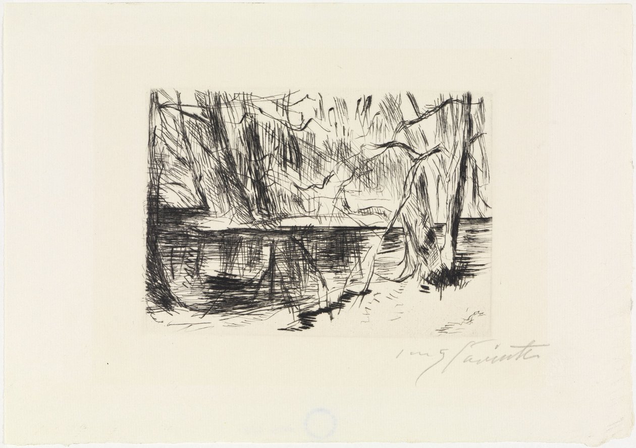 In the Tiergarten by Lovis Corinth