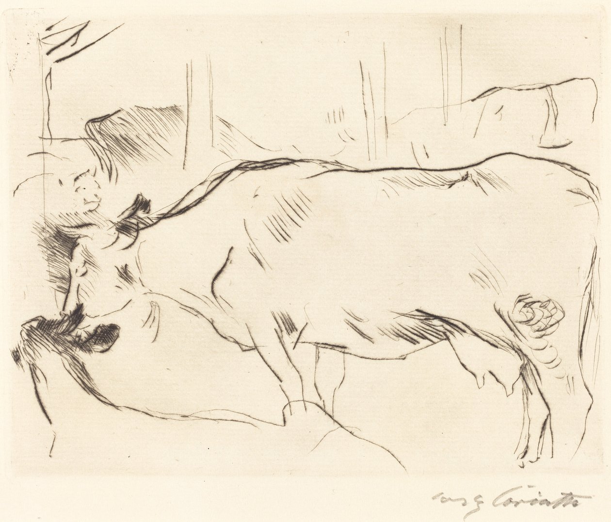 Cow Barn II, 1914 by Lovis Corinth