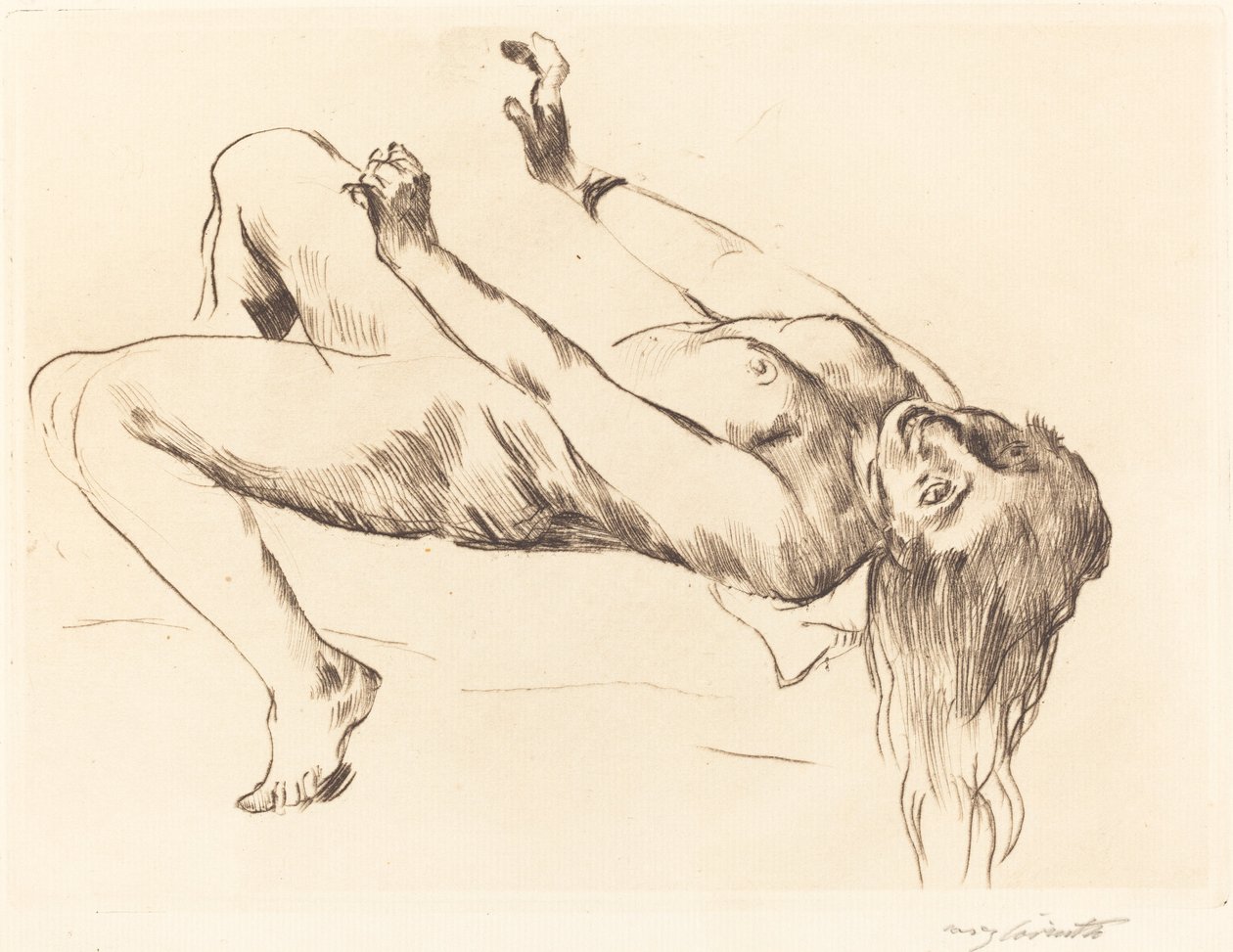 Reclining Female Nude (Study for 