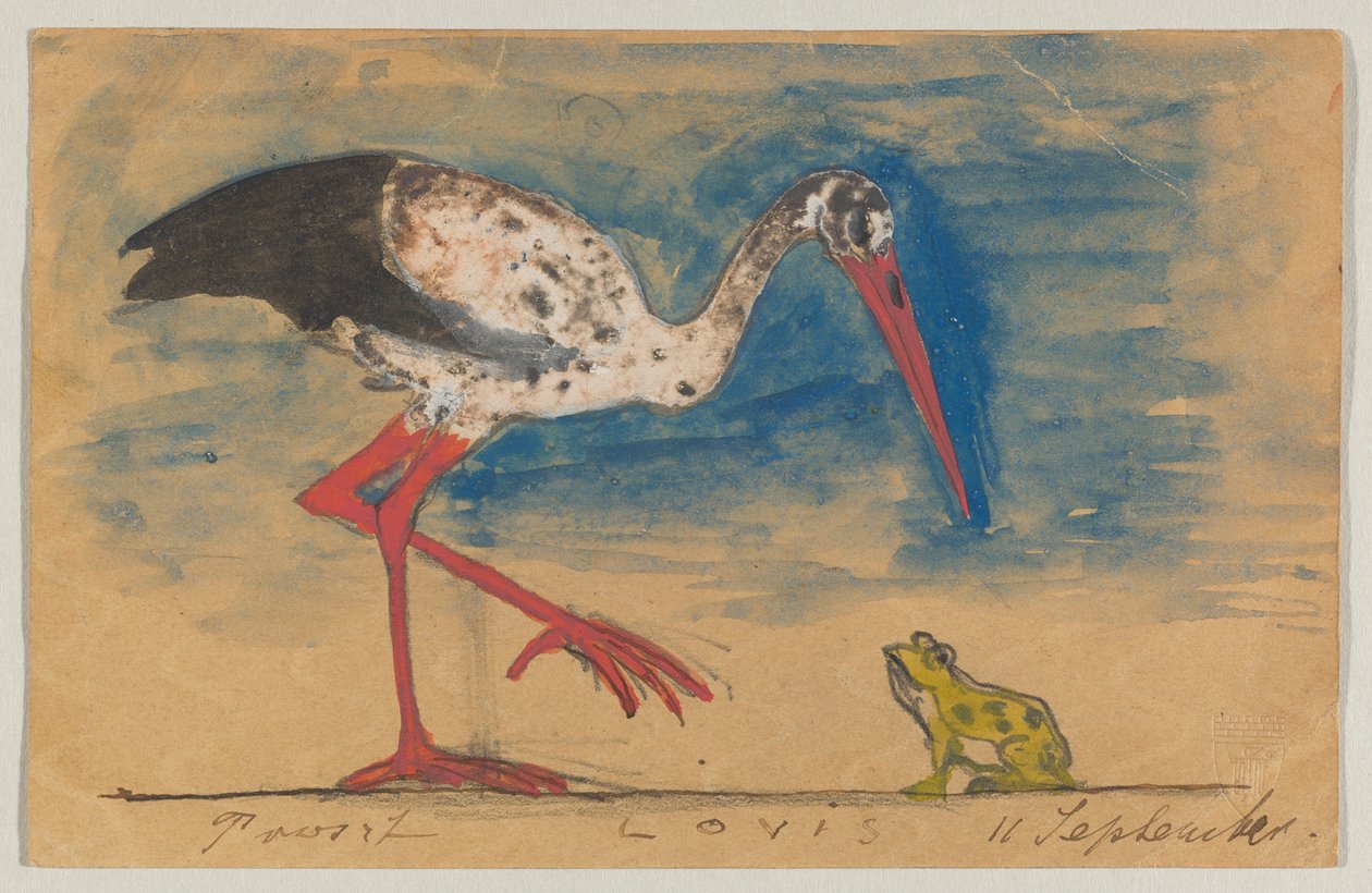 Lovis Corinth to Carl Strathmann: Postcard, postmarked 10 September 1899 by Lovis Corinth