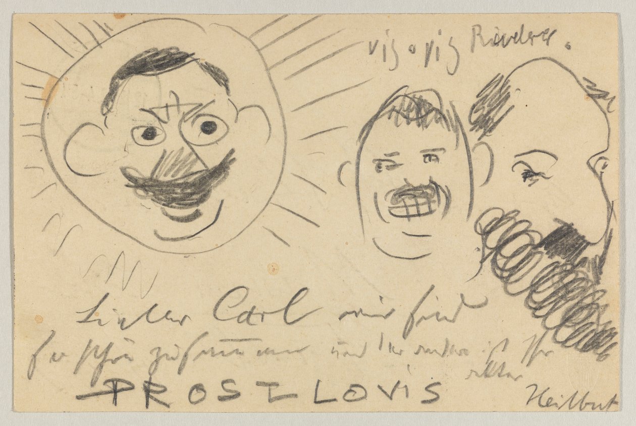Lovis Corinth to Carl Strathmann: Postcard, Postmarked December 12, 1902 by Lovis Corinth