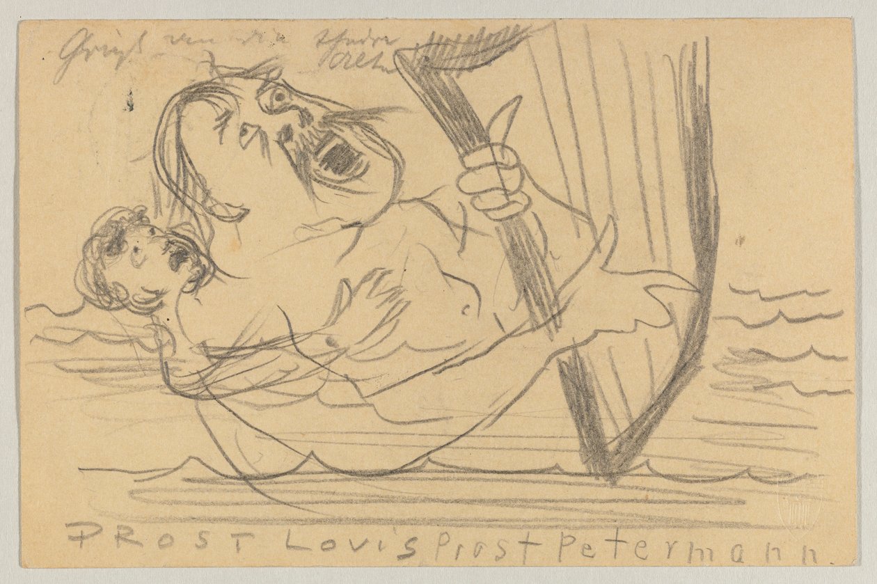 Lovis Corinth to Carl Strathmann: Postcard, Postmarked July 18, 1903 by Lovis Corinth