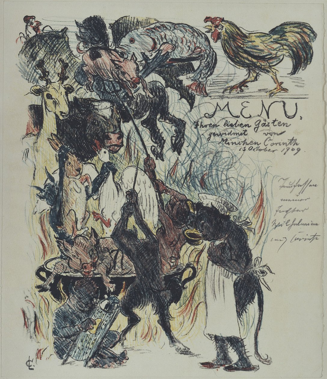 Menu by Lovis Corinth