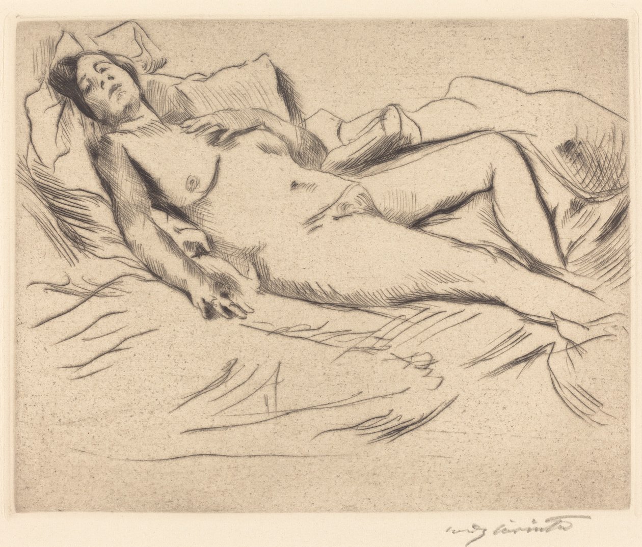 Sleeping Woman by Lovis Corinth