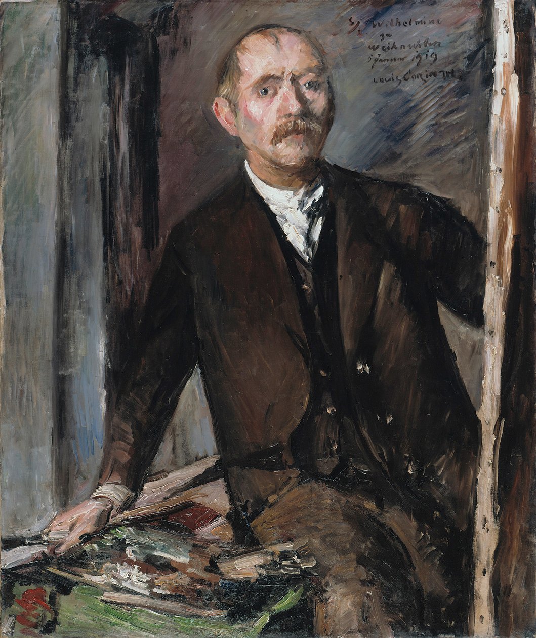 Self-Portrait before the Easel by Lovis Corinth