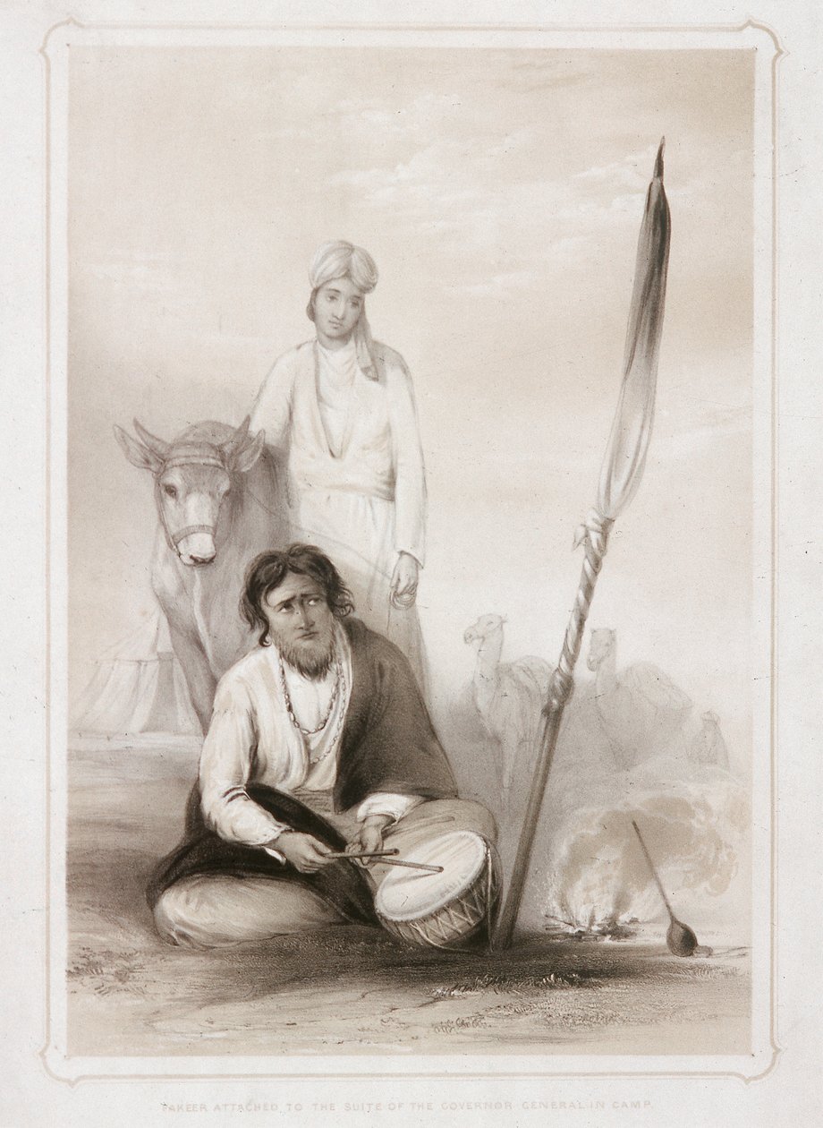Fakeer Attached to the Suite of the Governor General in Camp, 1844 by Lowes Dickinson