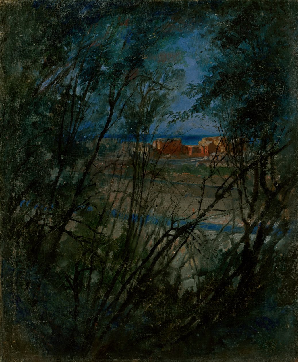 Blue Landscape by Laszlo Mednyanszky