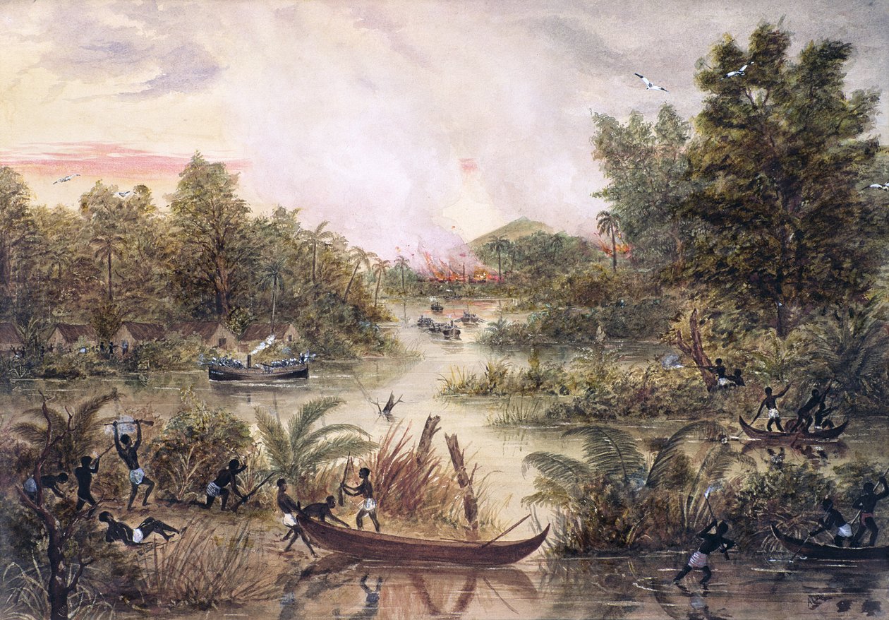Gunboat Diplomacy, 1877 by Lt. A. Middlemass