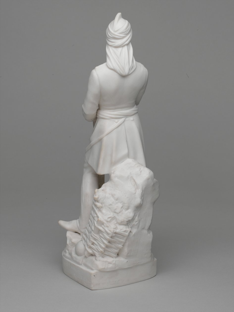 Parian ware statuette of Lieutenant (later Major) William Hodson by Ltd Mintons