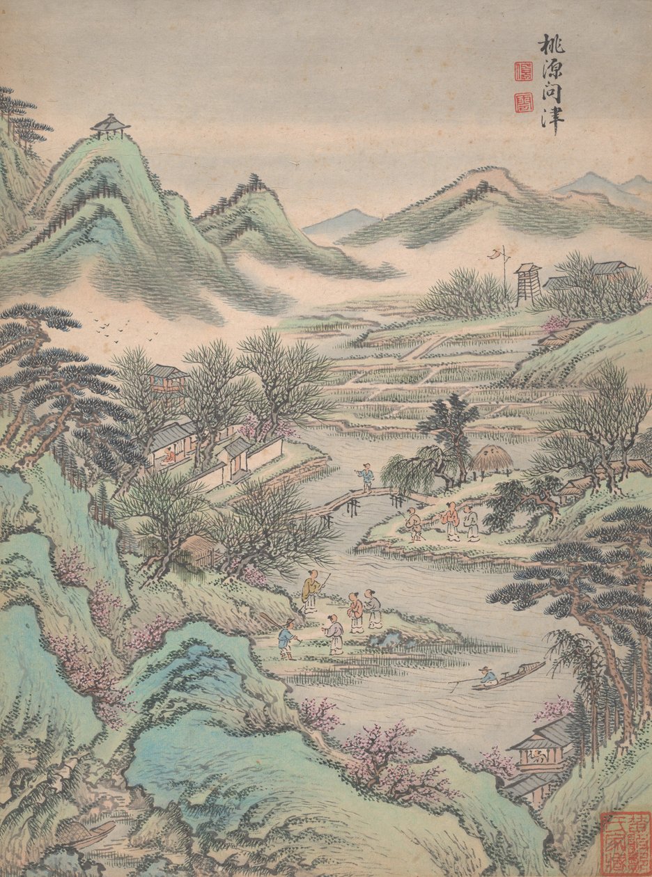 Eight landscapes by Lu Han: Highest-quality art reproduction