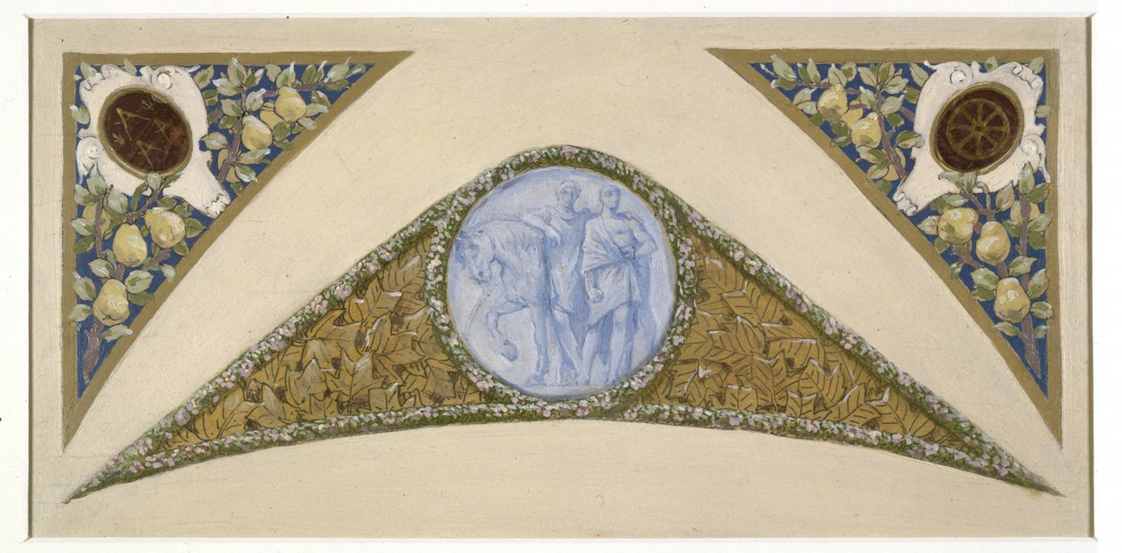 Sketch for the Festival Staircase at Paris City Hall: Gemini, between 1888 and 1898 by Luc Oliver Merson