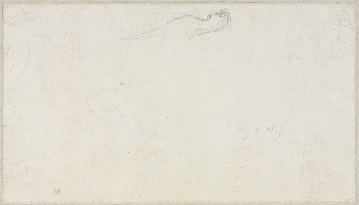 Sketch of a Sphinx (verso) by Luc Olivier Merson