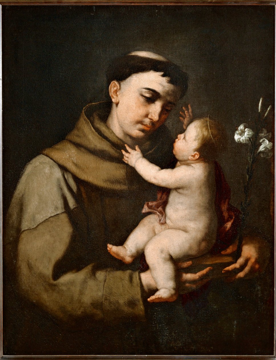 Saint Anthony of Padua and the Infant Jesus by Luca (circle of) Giordano