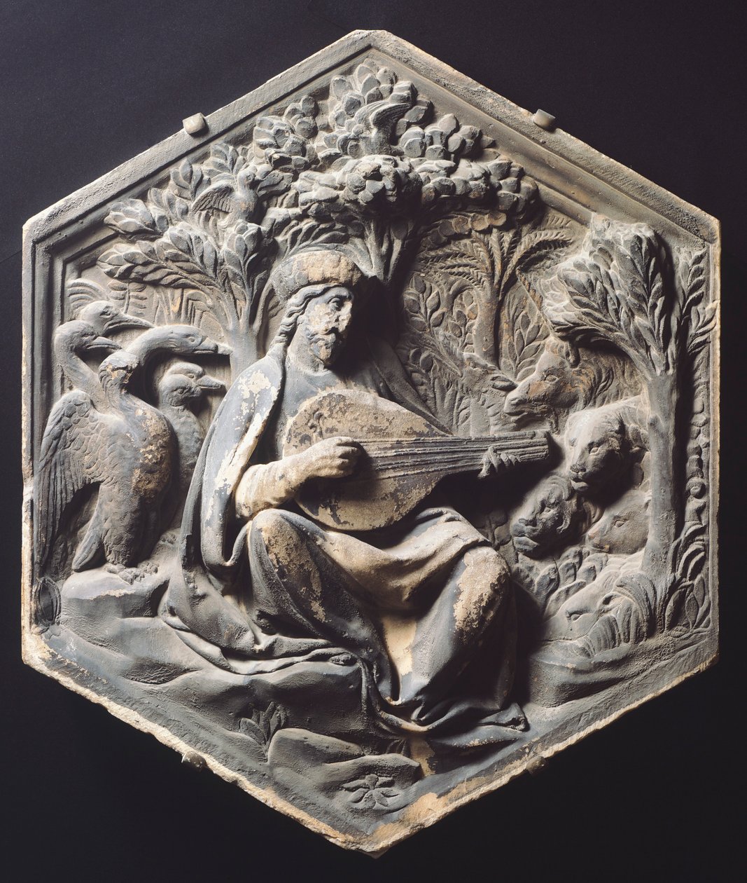 Music (Orpheus) by Luca Della Robbia