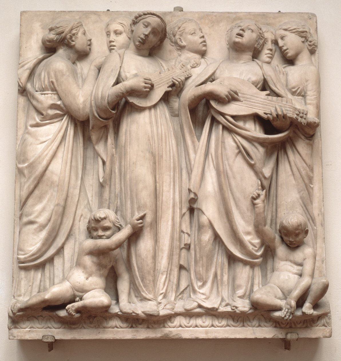 Singing Angels, Relief from the Cantoria by Luca Della Robbia