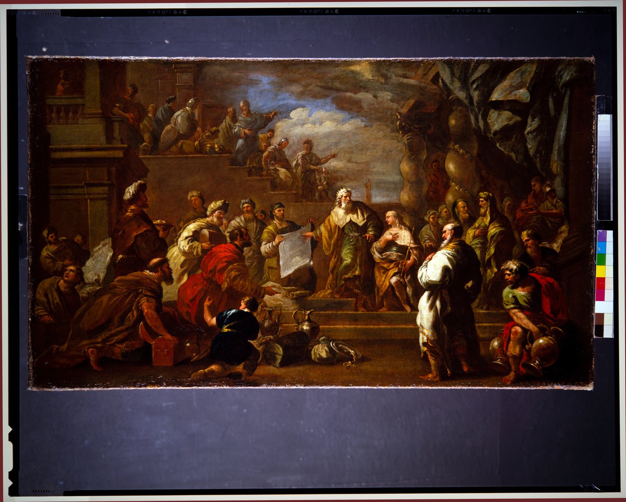 David Showing Solomon the Plans of the Temple by Luca Giordano