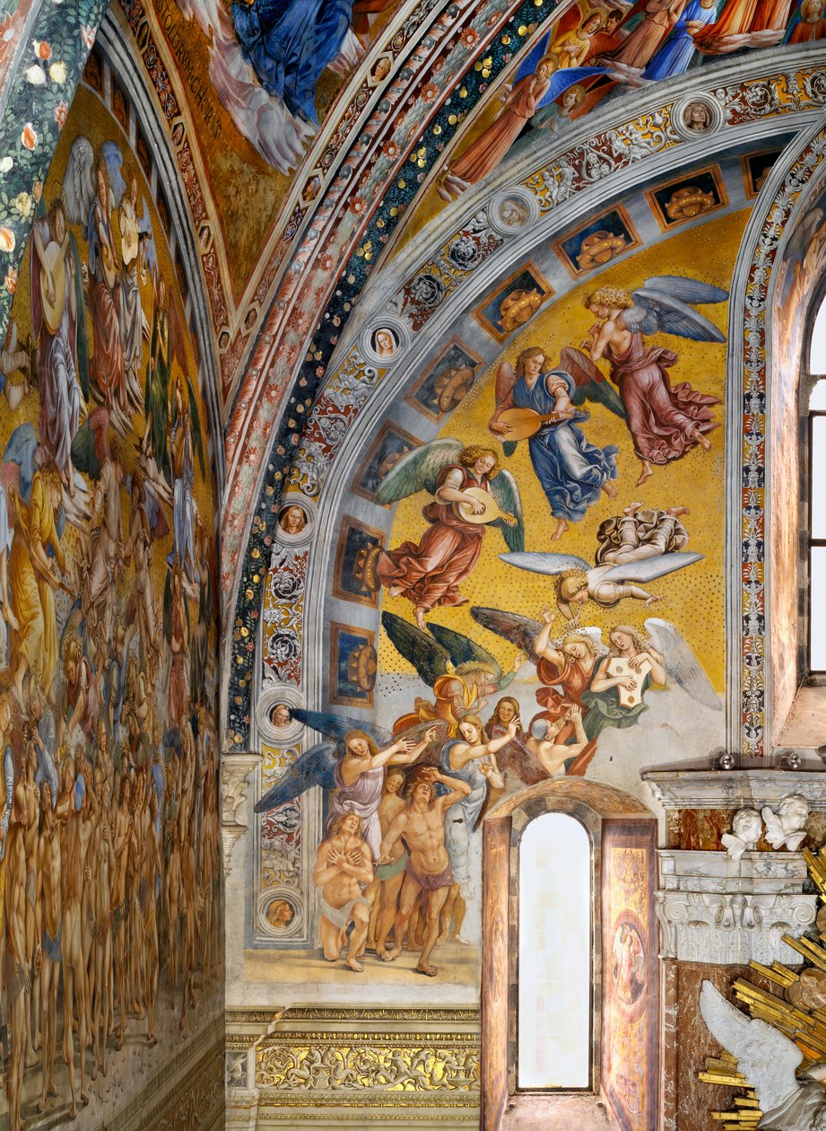 Calling of elect, from Last Judgment fresco cycle by Luca Signorelli