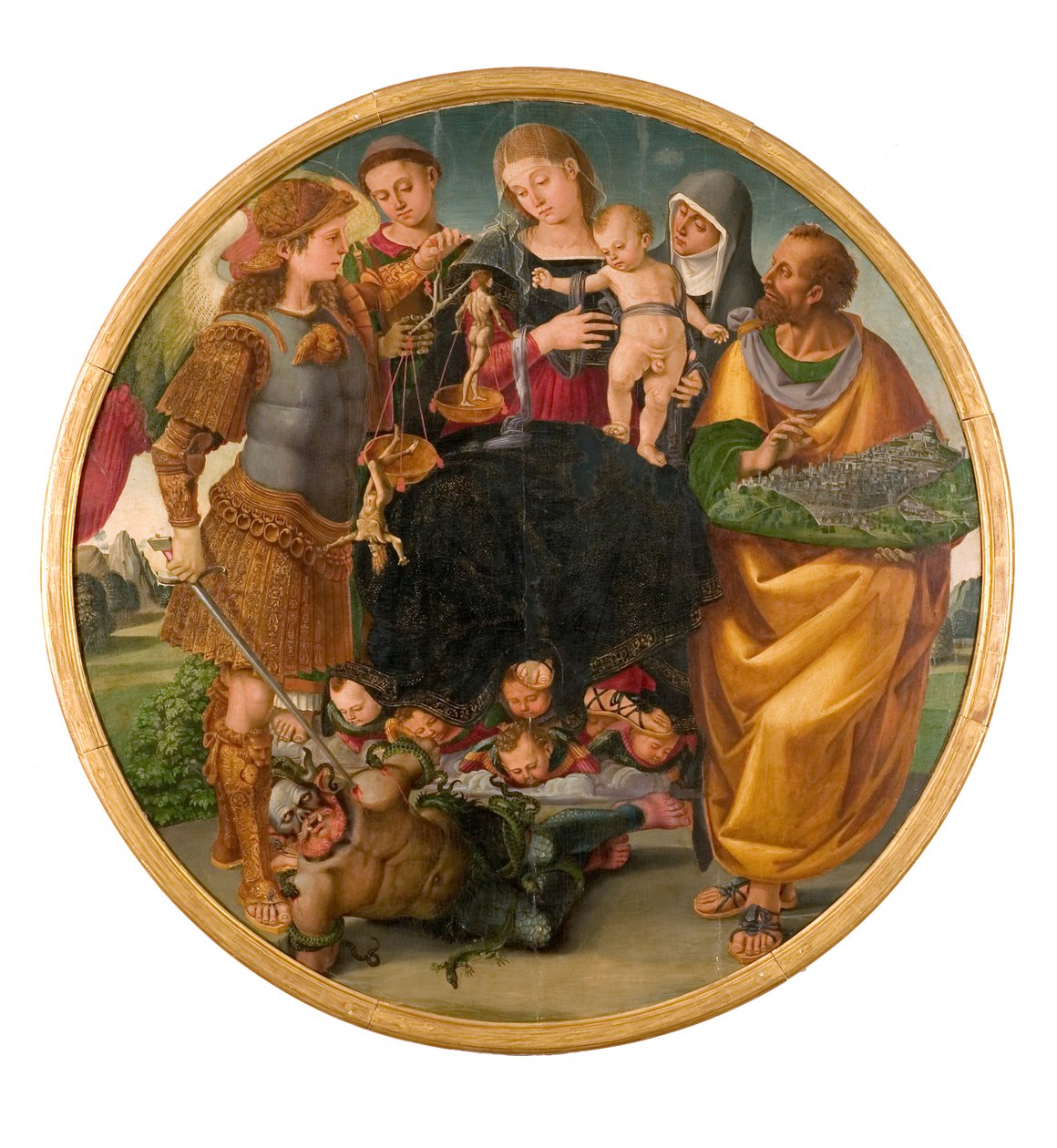 Madonna and Child between Saints, 1510-1515 by Luca Signorelli