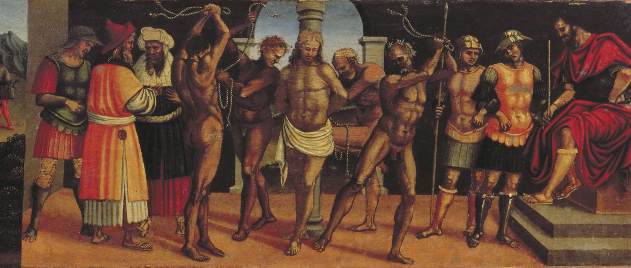 The Flagellation (detail) by Luca Signorelli: Fine art print