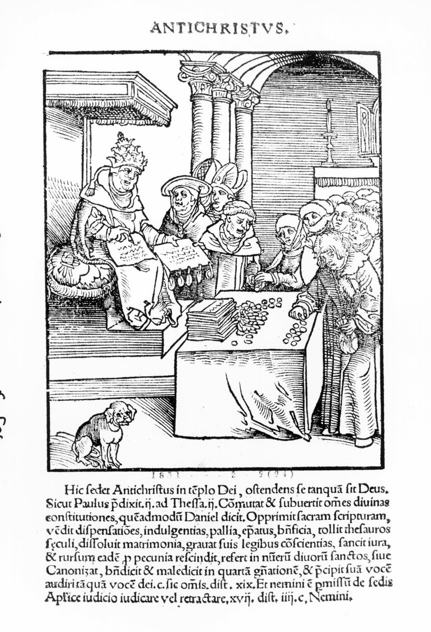 The Pope Selling Indulgences from 