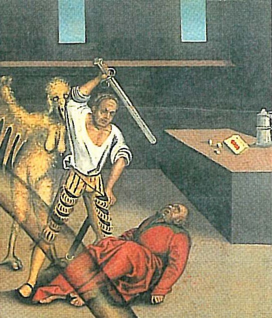 The Ten Commandments Fifth Commandment (detail) by Lucas Cranach the Elder