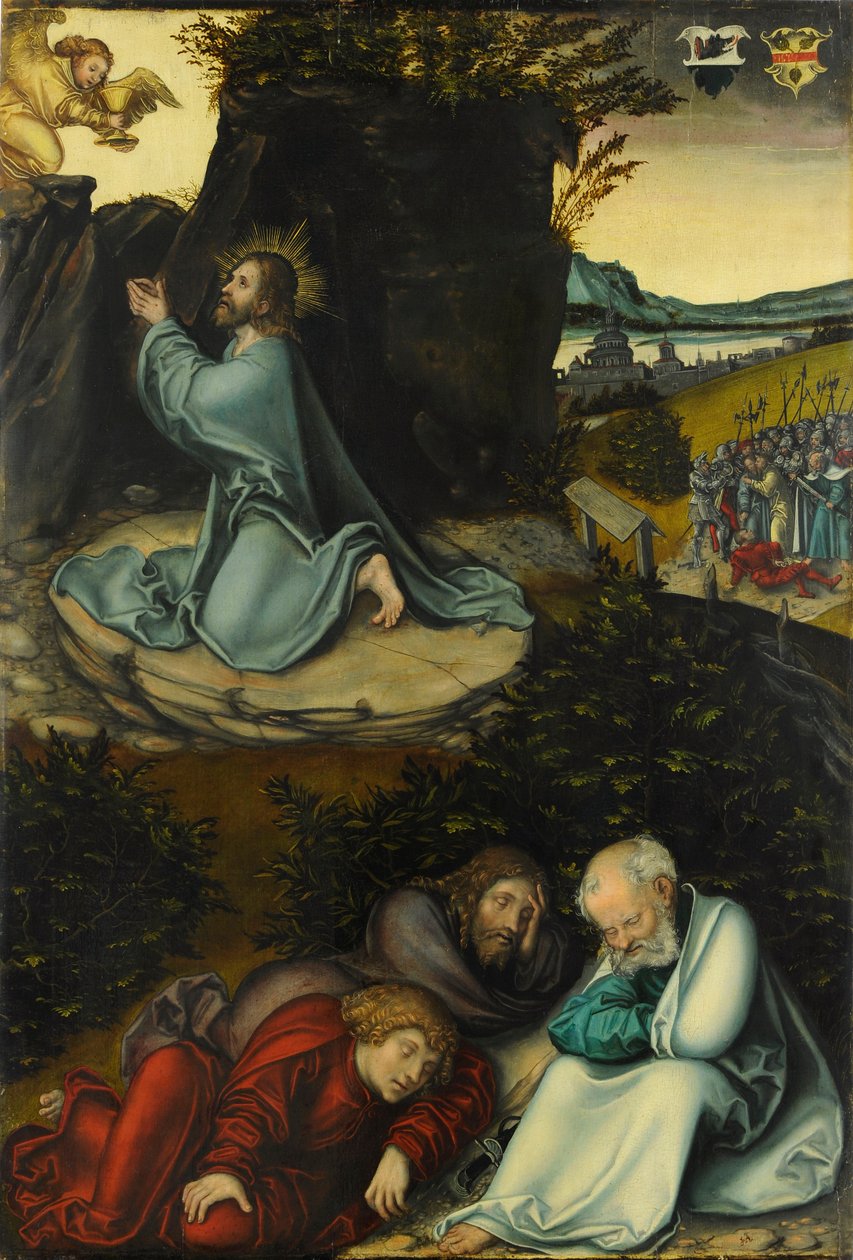 The Garden of Gethsemane / Christ on the Mount of Olives by Lucas Cranach the Elder