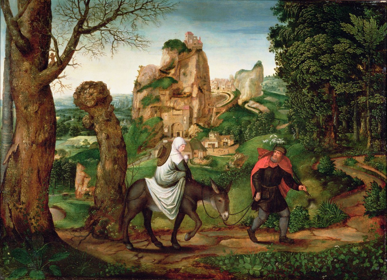 The Flight into Egypt by Lucas van c.1490-c.1570 Gassel