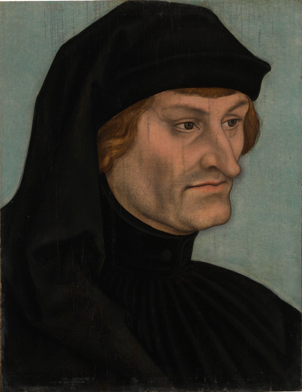 Portrait of Rudolph Agricola or Portrait of Johannes Geiler von Kaysersberg by Lucas Cranach the Elder