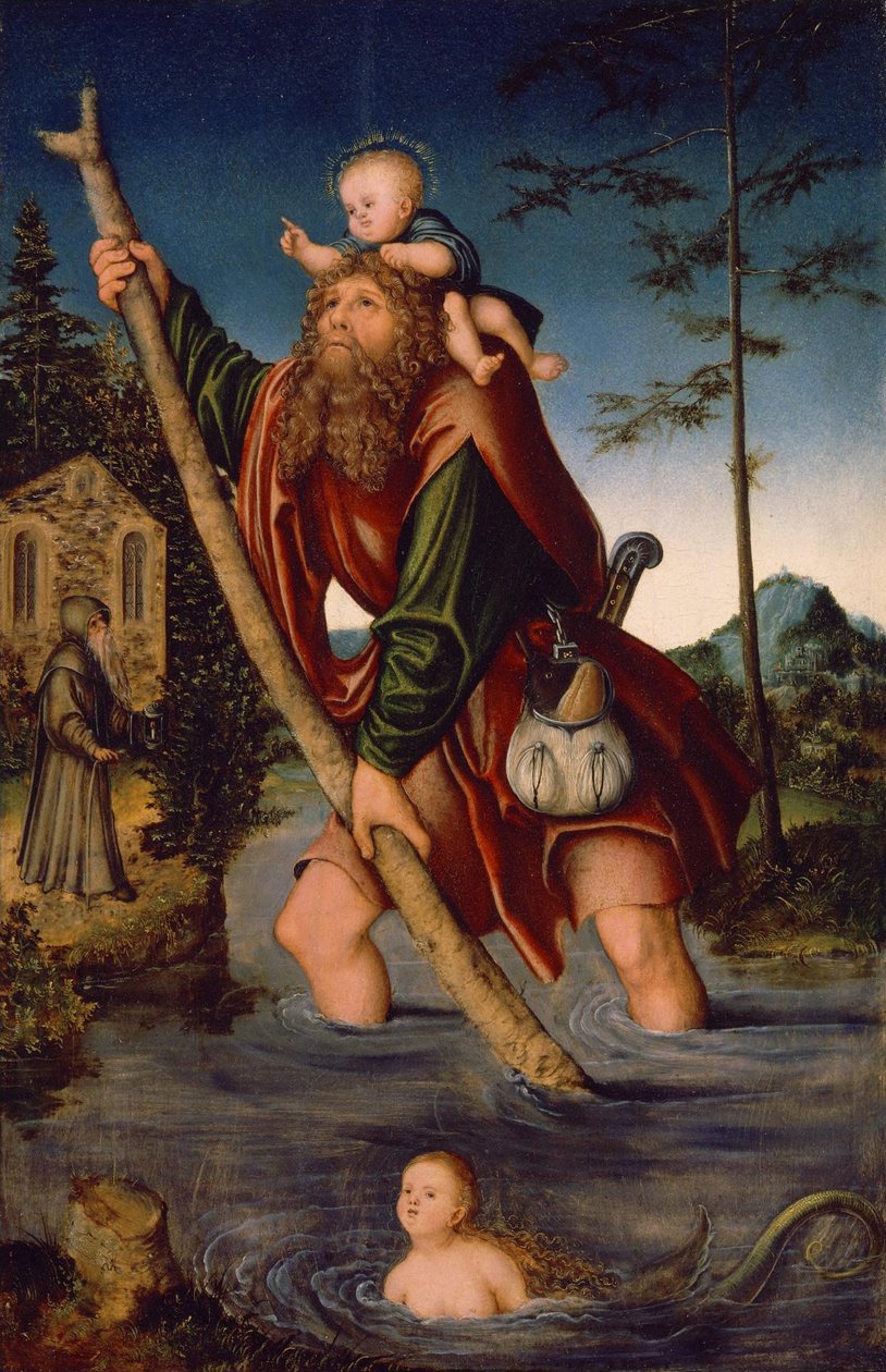 Saint Christopher by Lucas Cranach the Elder