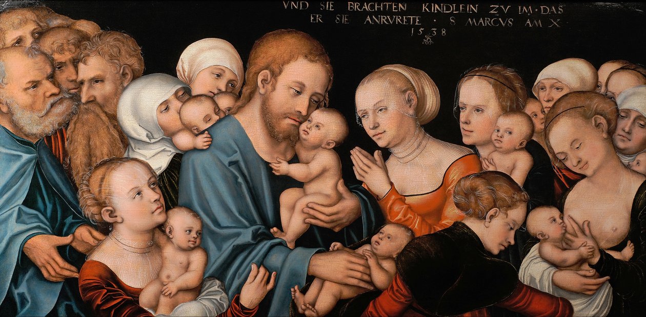 Suffer the Little Children to Come unto Me (Christ blessing the Children) by Lucas Cranach the Elder