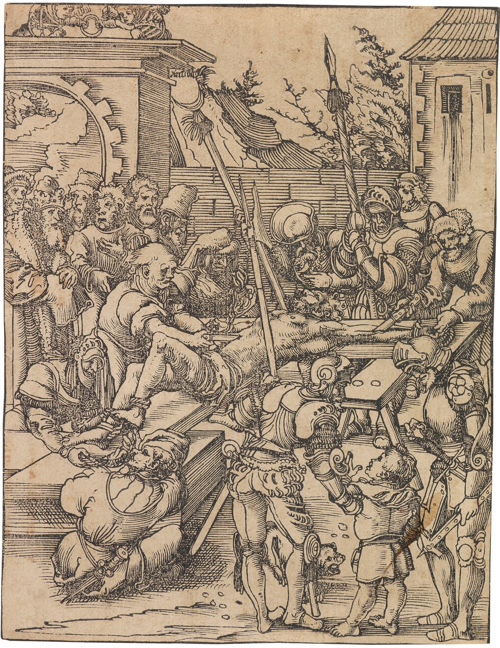Martyrdom of Saint Bartholomew. From the Series Martyrdom of the Twelve Apostles by Lucas Cranach the Elder