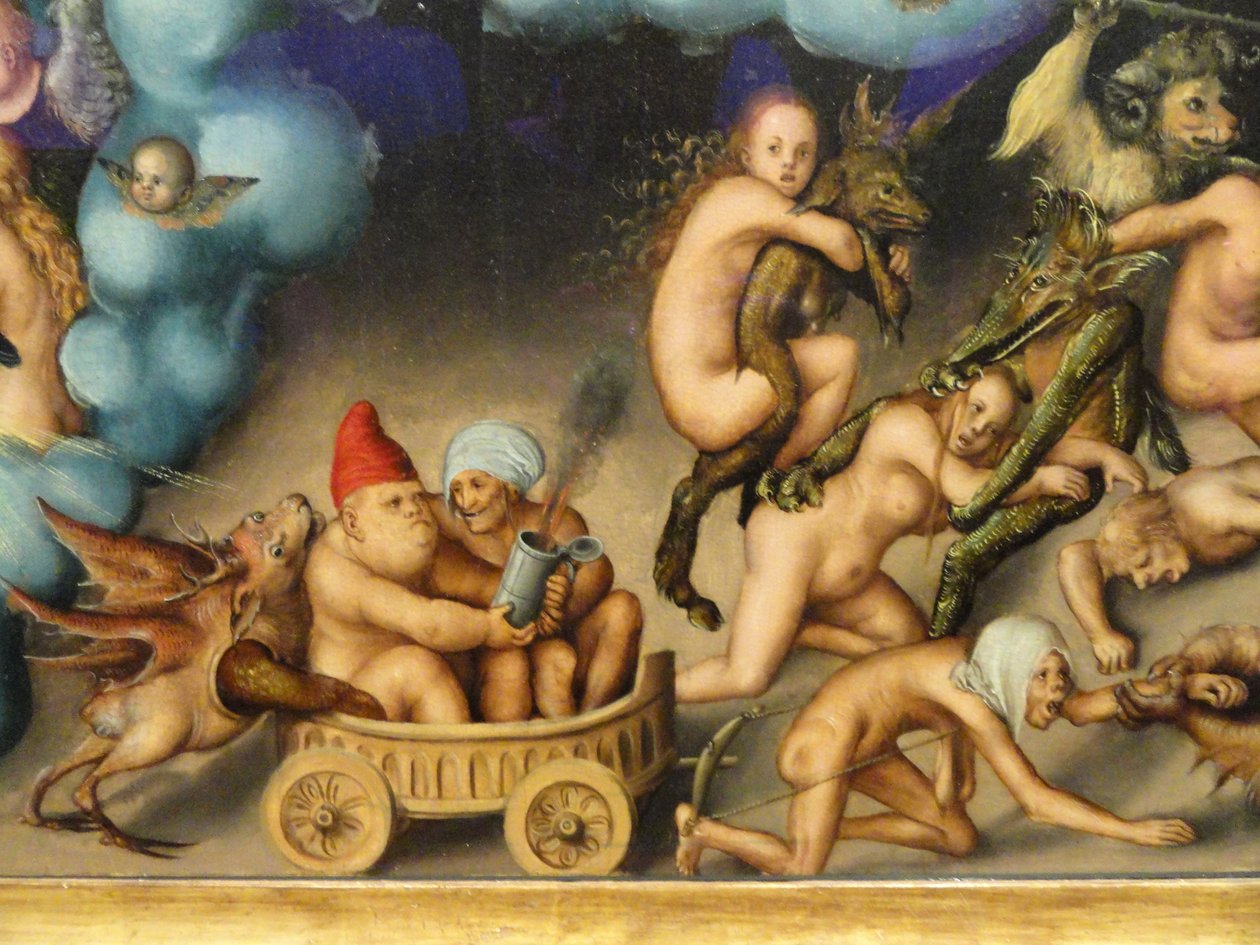 The Last Judgment (detail) by Lucas Cranach the Elder