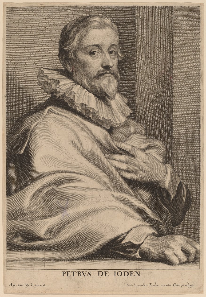 Pieter de Jode the Elder by Lucas Emil Vorsterman after Sir Anthony van Dyck